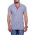 La Milano Gray Polo Neck Half Sleeve T-Shirt for Men