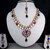 Wow Nice Pink and Blue Stone Necklace Set