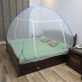 Healthgenie Blue Mosquito Net Double Bed Foldable