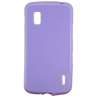                       Soft/TPU SGP Back Cover Case For Google Nexus 4-Purple                                              