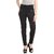 Womens Black Melange Joggers Strechable Pant