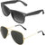 Zyaden Combo of Wayfarer Sunglasses  Aviator Sunglasses (Combo-9)