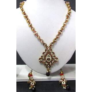                       Two in One Kundan Necklace Set                                              
