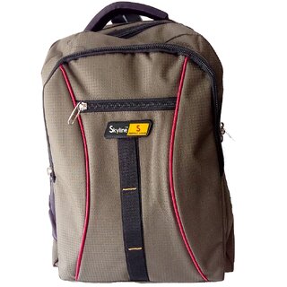 Skyline Laptop Backpack-Office Bag/Casual Unisex Laptop Bag-Brown-With Warranty -807