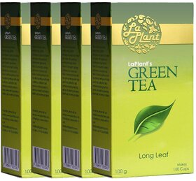 LaPlant Green Tea, Long Leaf - 400g (Pack of 4)