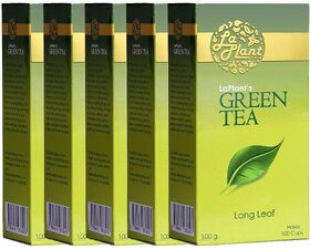 LaPlant Green Tea, Long Leaf - 500g (Pack of 5)