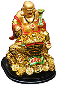 Feng Shui Laughing Buddha With King Frog