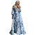 Modo Vivendi Women Floral Off-Shoulder Dress  Summer Beach Maxi Long Dress