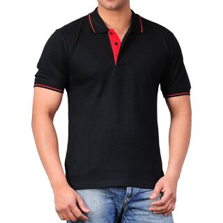                       Polo T-Shirt for Men (Black)                                              