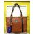 Bessel Brown Leather Hand Bag for Women