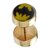 Men Style Batman Inspired  Gold  Alloy Dumbell Earring For Men And Boy