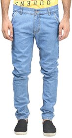 Men's Regular Fit Sky Blue Jeans