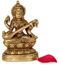 Divya Brass Sarawati Statue