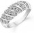 Vighnaharta White Curve Band (CZ) Rhodium Plated Alloy Ring for Girls and Women - 1025FRR VFJ1025FRR16