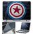 FineArts Laptop Skin 15.6 Inch With Key Guard  Screen Protector - Captain America Logo