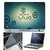 FineArts Laptop Skin 15.6 Inch With Key Guard  Screen Protector - Sony Vaio Blue Circle