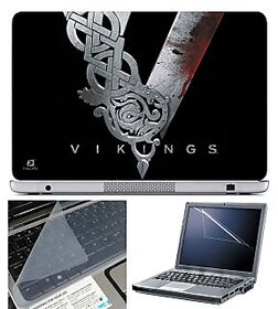 FineArts Laptop Skin 15.6 Inch With Key Guard & Screen Protector - Vikings