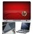 FineArts Laptop Skin 15.6 Inch With Key Guard & Screen Protector - HP Red