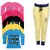 IndiWeaves Girls Combo Pack 6 (Pack of 5 Full Sleeves T-Shirts and 1 Lowers/Track Pant )Multicolor