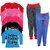 IndiWeaves Girls Combo Pack 7 (Pack of 5 Full Sleeves T-Shirts and 2 Lowers/Track Pant )Multicolor