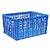 Rectangle Shaped Plastic Fruit and Vegetable Basket Blue