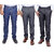 IndiWeaves Combo Pack Offer 1 Slim Fit Denim Jeans With 2 Formal Trouser (Pack of 3)
