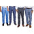 IndiWeaves Combo Pack Offer 2 Slim Fit Denim Jeans With 2 Formal Trouser (Pack of 4)