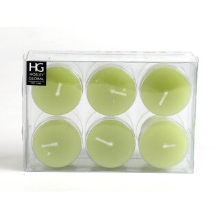 Set Of 6 Hosley 15 Hour Burn Time Each, Fresh Bamboo Highly Fragranced Votive Candles