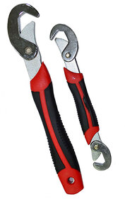 Kudos Snap N Grip Red Steel Multipurpose Wrench - Set Of 2