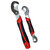 Kudos Snap N Grip Red Steel Multipurpose Wrench - Set Of 2