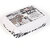 Jewel Super Lock Jungle Safari Print Lunch Box Big White