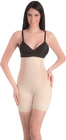 Swee Coral - Women'S Shapewear - High Waist And Short Thigh Shaper - Beige - Large