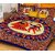 AS Super Soft sunflowers jaipuri Design Double Bedsheet with 2 Pillow Covers - Multicolor
