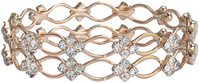 Trendy Zig Zag set of 2 Bangles by Sparkling jewellery