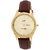 QQ Day and Date Analog Gold Dial Men's Watch - S188-100Y