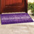 Status Purple Polyester Geometric Door Mats (56 Cm X 38 Cm ) (Set of 1)