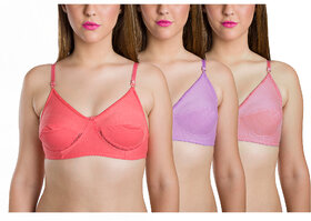 ChileeLife Multicolor Self Design Bras