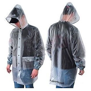 Plastic top rain jacket