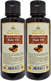 Khadi Pure Herbal Triphala Hair Oil - 210ml (Set of 2)