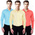 Black Bee Slim Fit Casual Multicolor Poly-Cotton Shirt for Men Pack Of 5