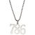 Silver  786 Symbol in   Pendent