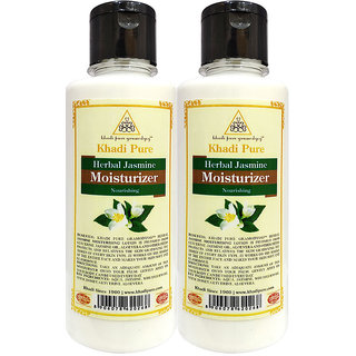 Khadi Pure Herbal Jasmine Moisturizer - 210ml (Set of 2)