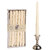 Hosley Pack of 6 Highly Fragranced Vanilla 25.4cm High White Taper Candles