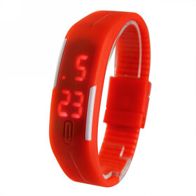 RED LED Digital sports watch Red