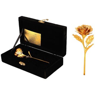 Daily Deals Online 24K Gold Rose With Velvet Gift Box