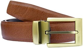 Phoenix International Men Brown Genuine Leather Belt(Brown-1)