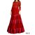 PS Enterprise Red soft net Stitched Gown