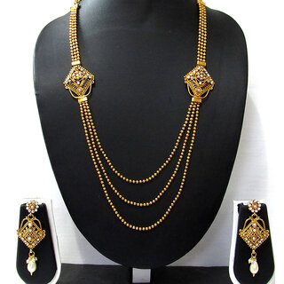 Pearl and Stone 2 brooch nice necklace set Pearl and Stone 2 brooch nice necklace set