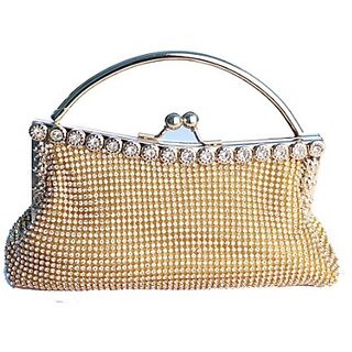 Womens Party Clutch Gold