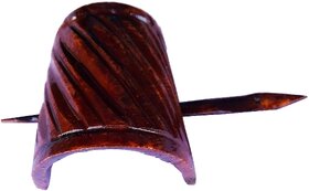 Marble Handmade Line Brown Hair Barrette with Slide Stick